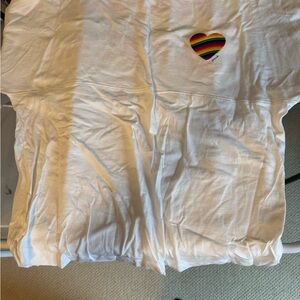 Victoria Secret Pride with  Rainbow Heart Tee